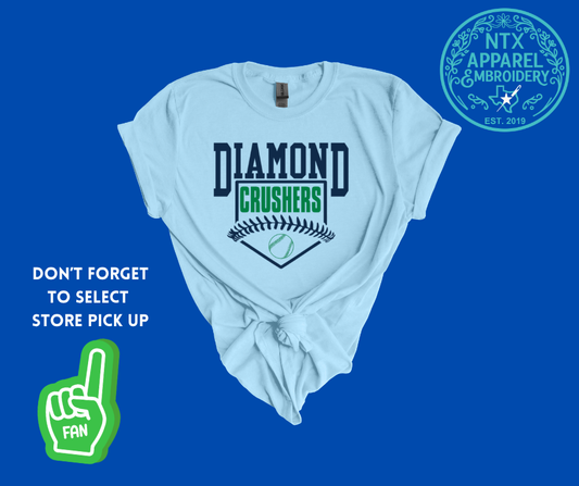 Diamond Crushers Home Run: Adult T-Shirt