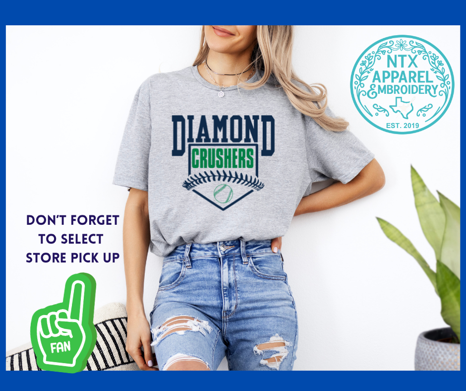 Diamond Crushers Home Run: Adult T-Shirt