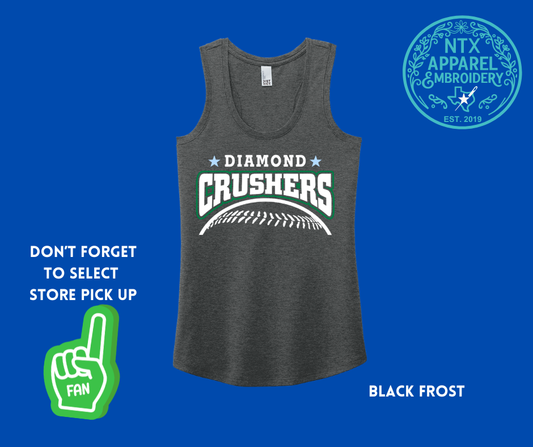 Diamond Crushers Bold: Adult Racerback Tank Top