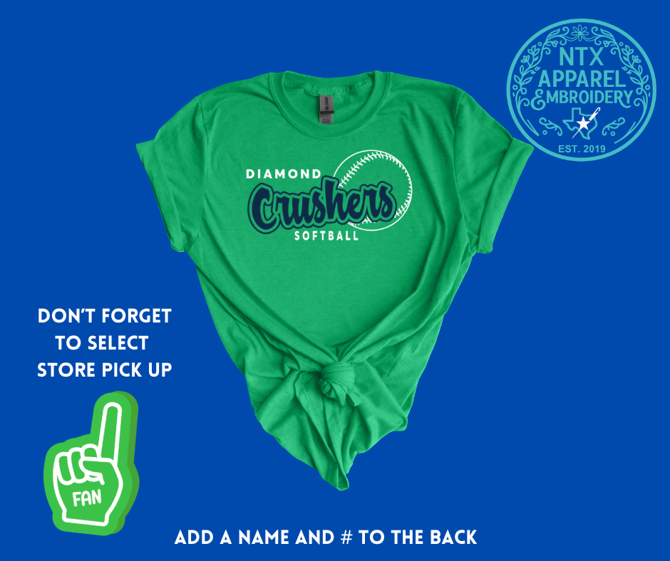Diamond Crushers Base Runner: Adult T-Shirt