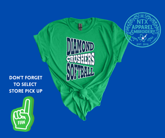 Diamond Crushers Pennant: Adult T-Shirt