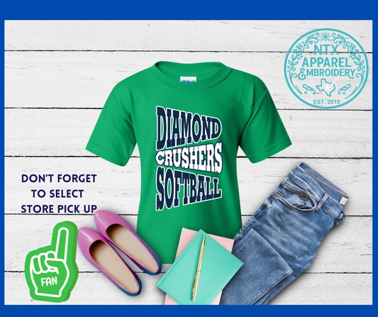 Diamond Crushers Pennant: Youth T-Shirt
