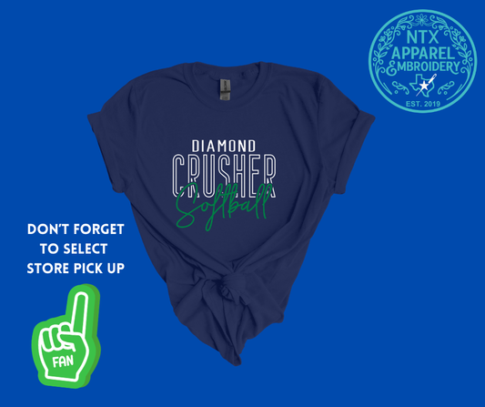 Diamond Crusher Softball: Adult T-Shirt