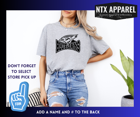 Blue Jays Black Print T-Shirt