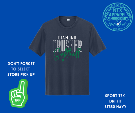 Diamond Crushers Softball: Adult Dri Fit T-Shirt