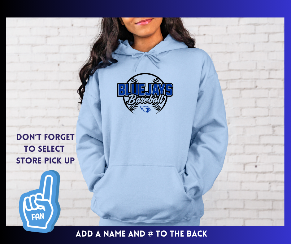 Blue Jays Baseball Adult Hoodie