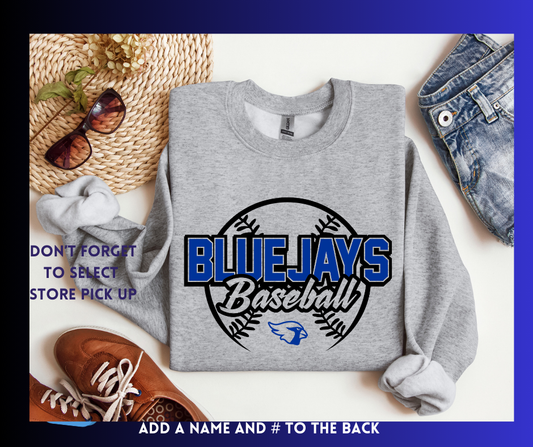 Blue Jays Baseball: Adult Crewneck Sweatshirt