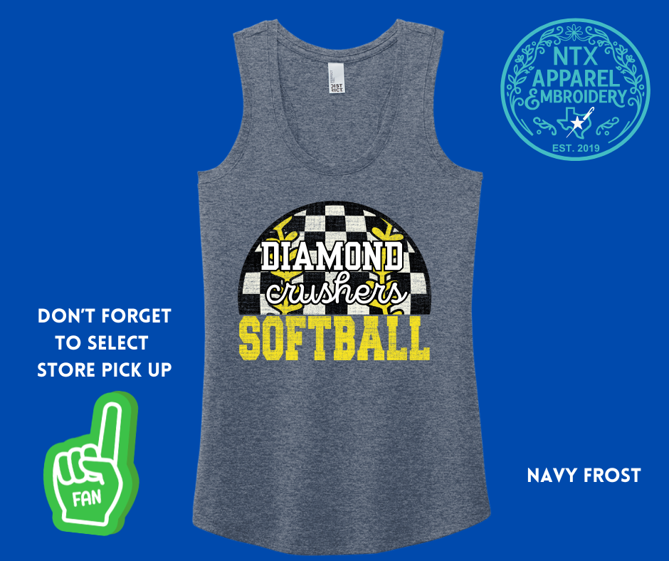 Diamond Crushers Offspeed: Adult Racerback Tank