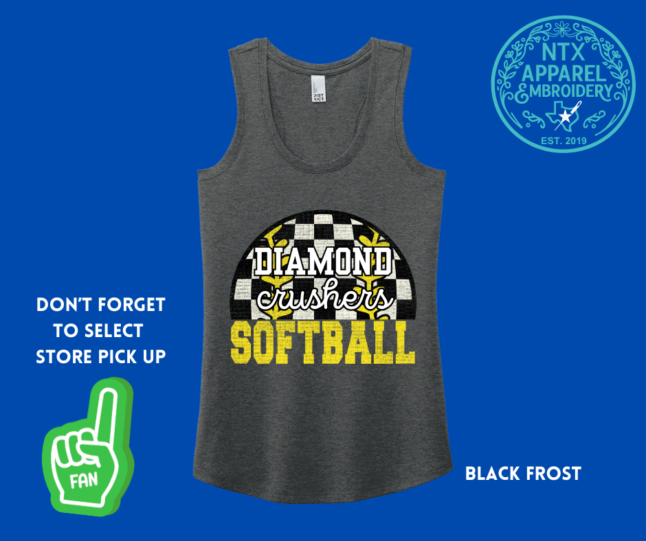 Diamond Crushers Offspeed: Adult Racerback Tank