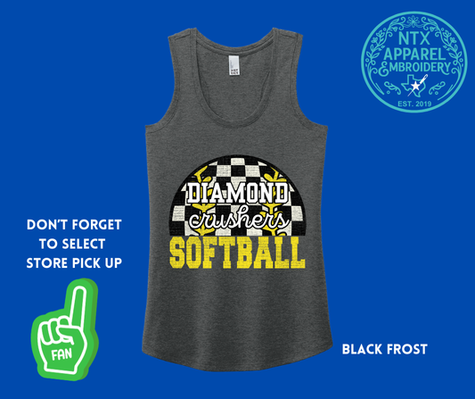 Diamond Crushers Offspeed: Adult Racerback Tank