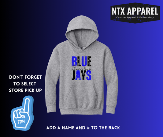 Blue Jays Black & Royal - Youth Hoodie