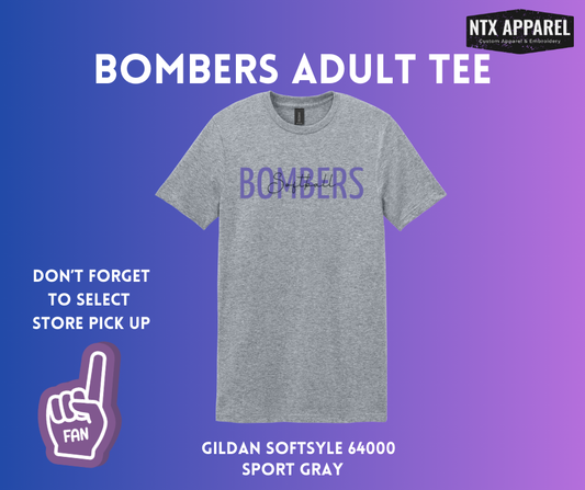 Purple & Black: Adult T-Shirt