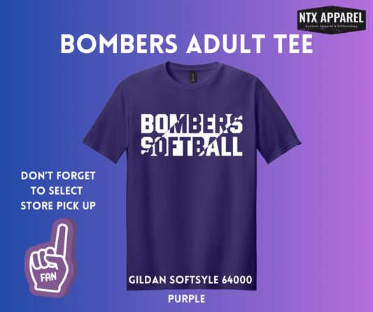 Bombers Fast Ball: Adult T-Shirt