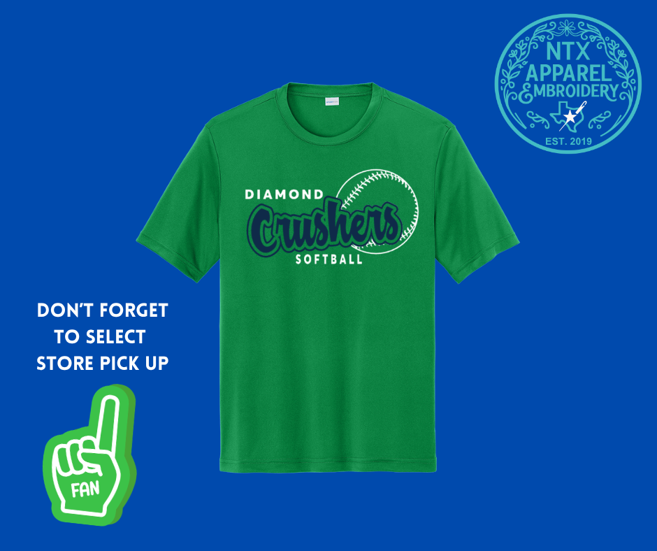 Diamond Crushers Base Runner: Adult Dri Fit T-Shirt