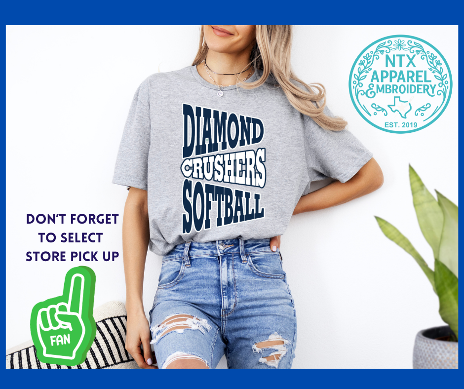 Diamond Crushers Pennant: Adult T-Shirt
