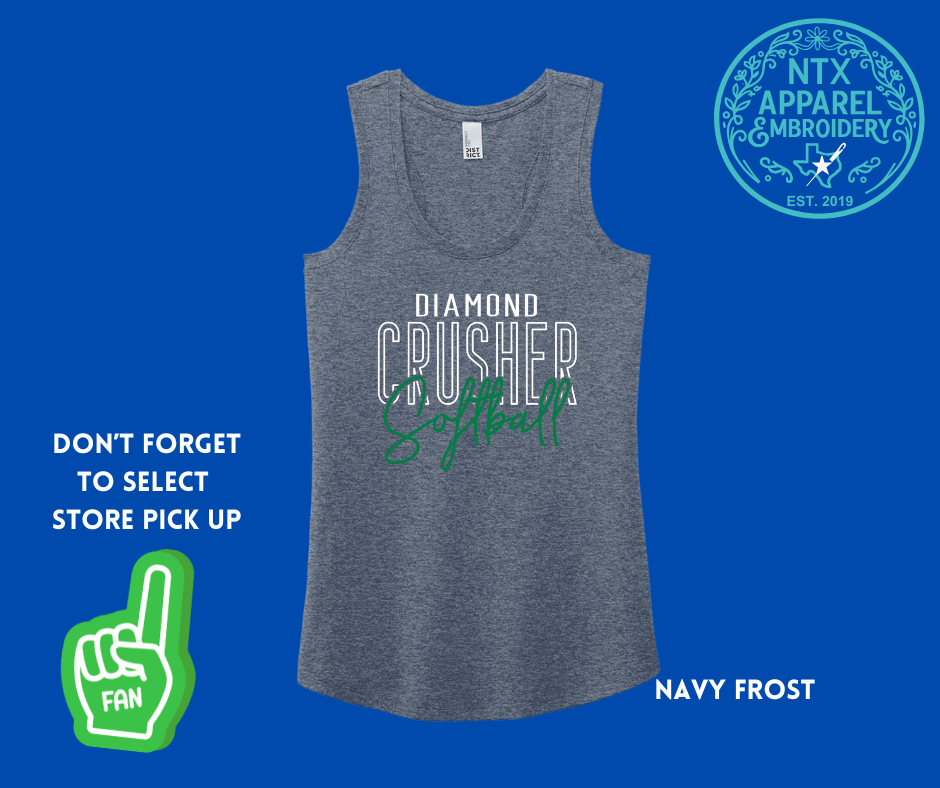 Diamond Crushers Softball: Adult Racerback Tank