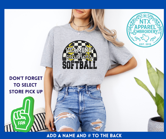 Diamond Crushers Fast Pitch: Adult T-Shirt