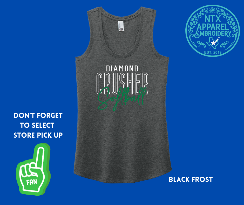 Diamond Crushers Softball: Adult Racerback Tank