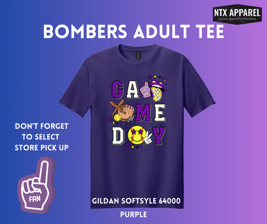 Game Day Purple Adult T-Shirt