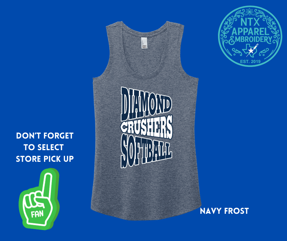 Diamond Crushers Pennant: Adult Racerback Tank