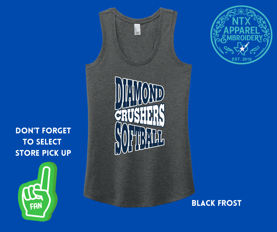 Diamond Crushers Pennant: Adult Racerback Tank