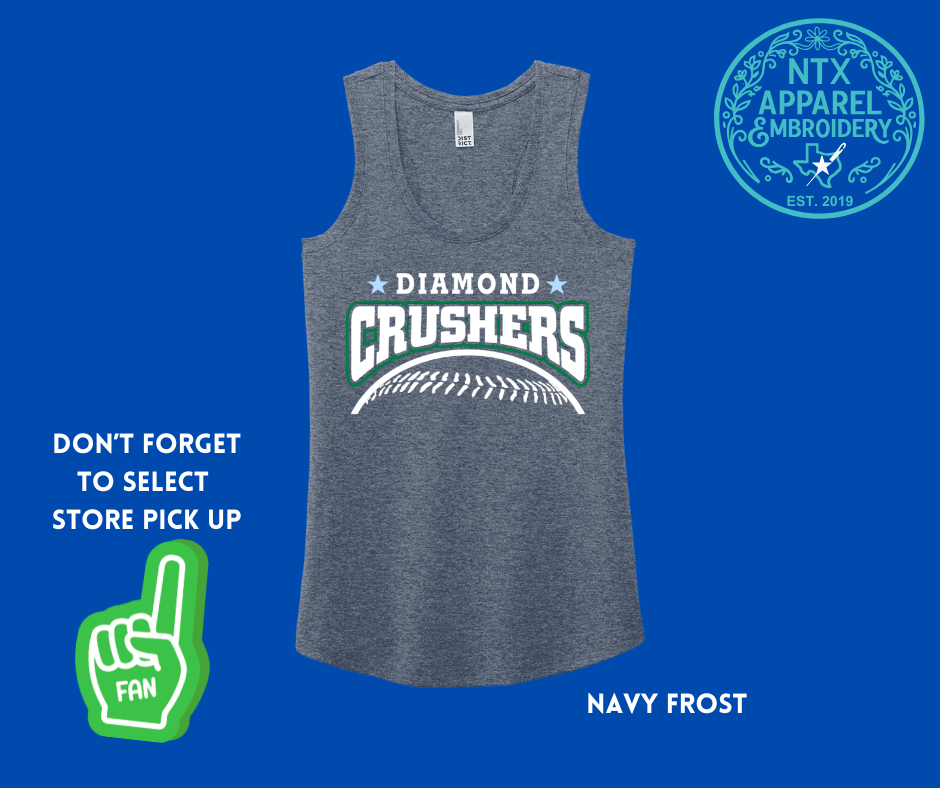 Diamond Crushers Bold: Adult Racerback Tank Top