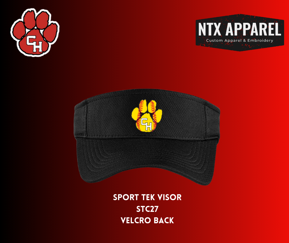 CHHS Panther Softball Embroidered Visor