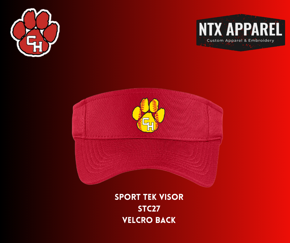 CHHS Panther Softball Embroidered Visor