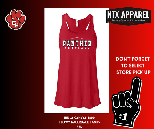 Panther Red- Flowy Racerback Tank Top
