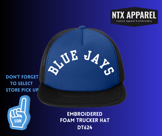 Blue Jays Embroidered Foam Trucker Hat