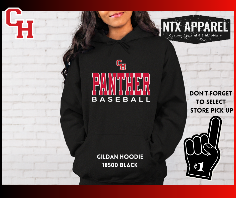 CHHS Panther CH Baseball Hoodie
