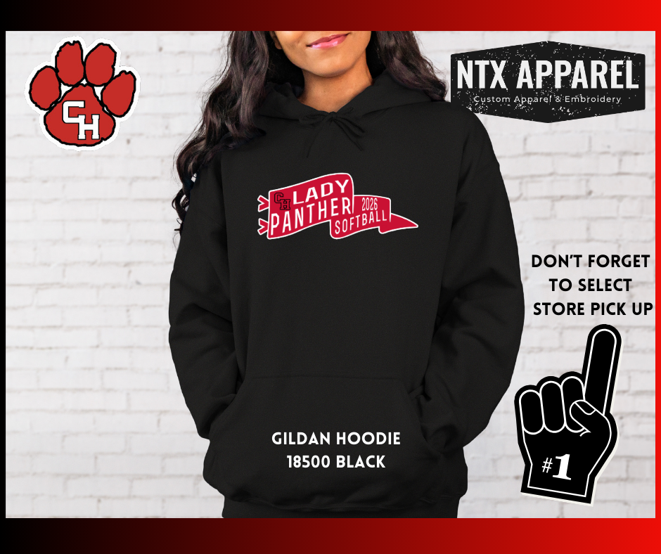 CHHS Softball Pennant Hoodie