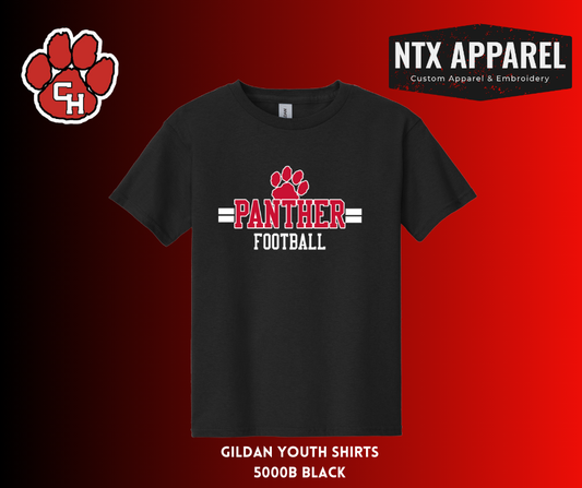 Panther Red & Black- Youth T-Shirts