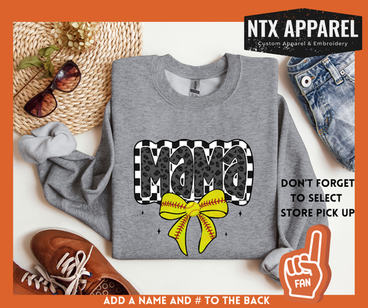 Crushers Mama:  Adult Crewneck Sweatshirt