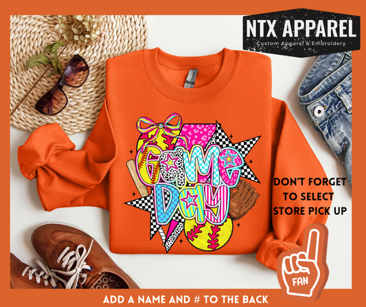 Crushers Preppy Game Day: Adult Crewneck Sweatshirt