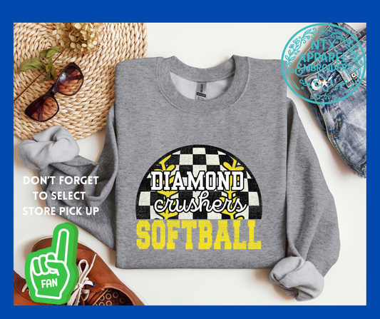Diamond Crushers Off Speed: Adult Crewneck Sweatshirt