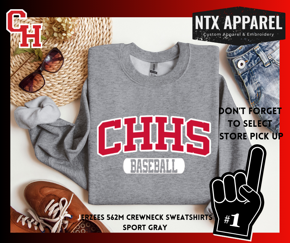 CHHS Baseball Crewneck Sweatshirt