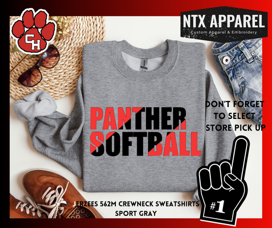 CHHS Softball Fast Pitch Crewneck Sweatshirt