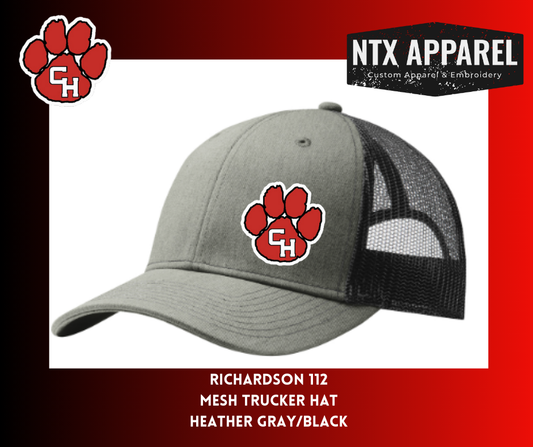 Panther Paw Logo Trucker Hat-Richardson 112