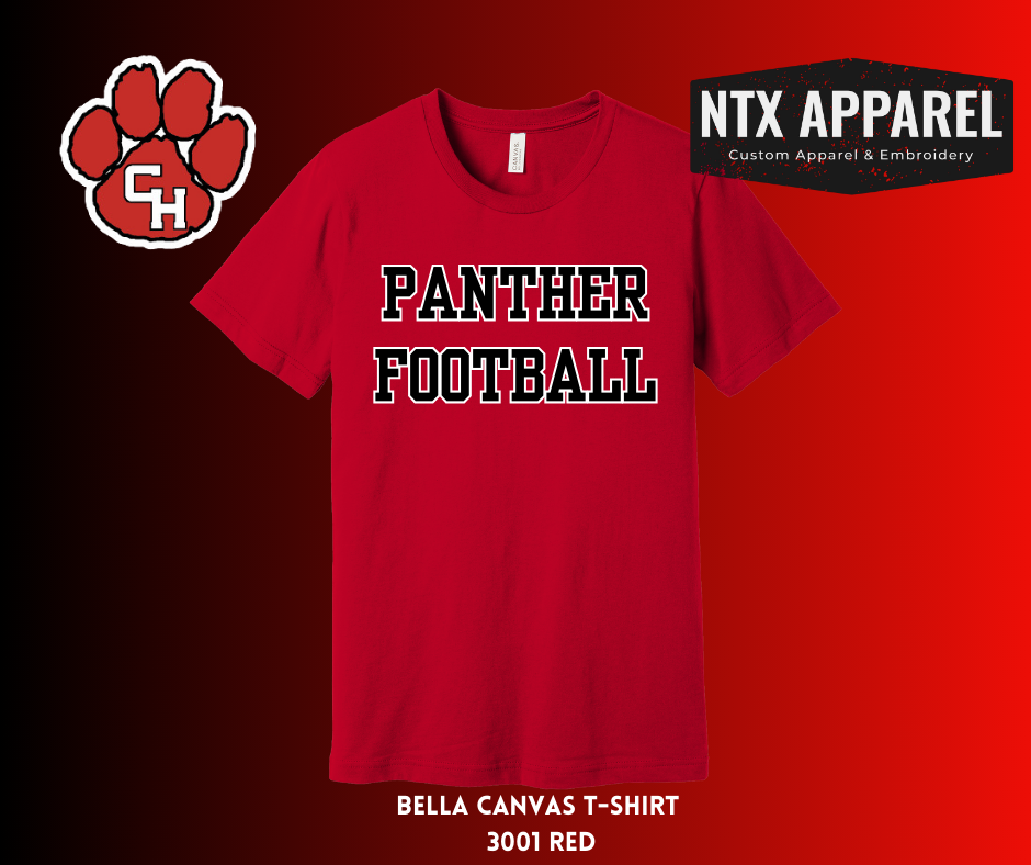 Panther Football Block T-Shirt