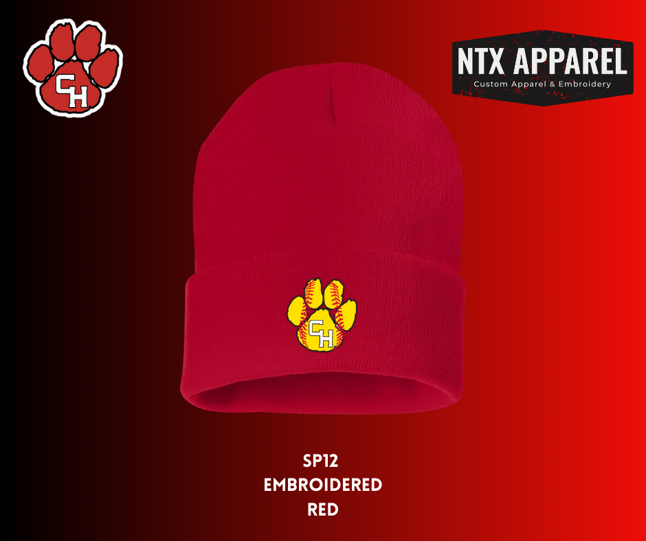 CHHS Softball Embroidered Beanie