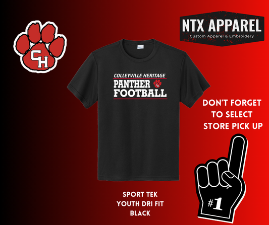 Panther Football-Youth Dri Fit T-shirt
