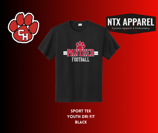 Panther Red & Black-Youth Dri Fit T-shirt