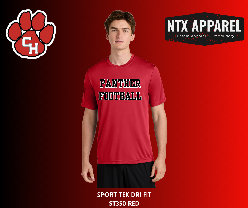 Panther Football Block Dri Fit T-Shirt