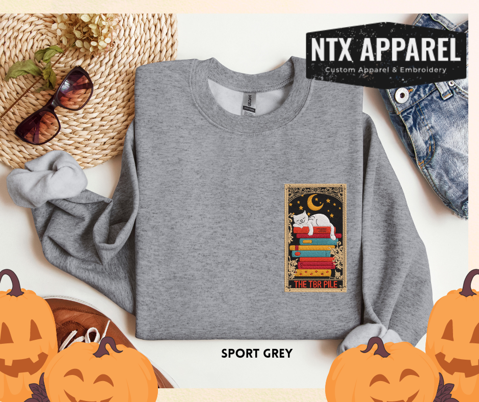 TBR Stack- Embroidered Crewneck Sweatshirt