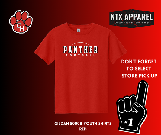 Panther Red- Youth T-Shirts